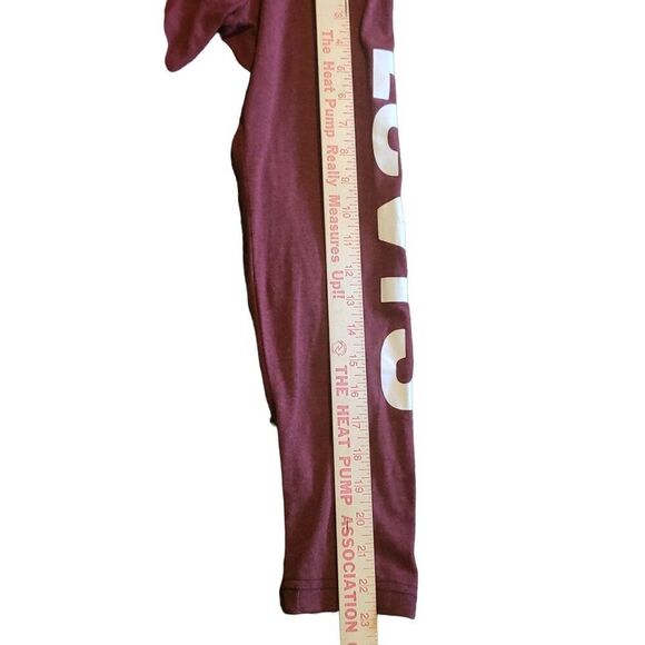 Levi's Strauss & Co. Tshirt Hooded Men Sz M Maroon And White Drawstring - Picture 4 of 5